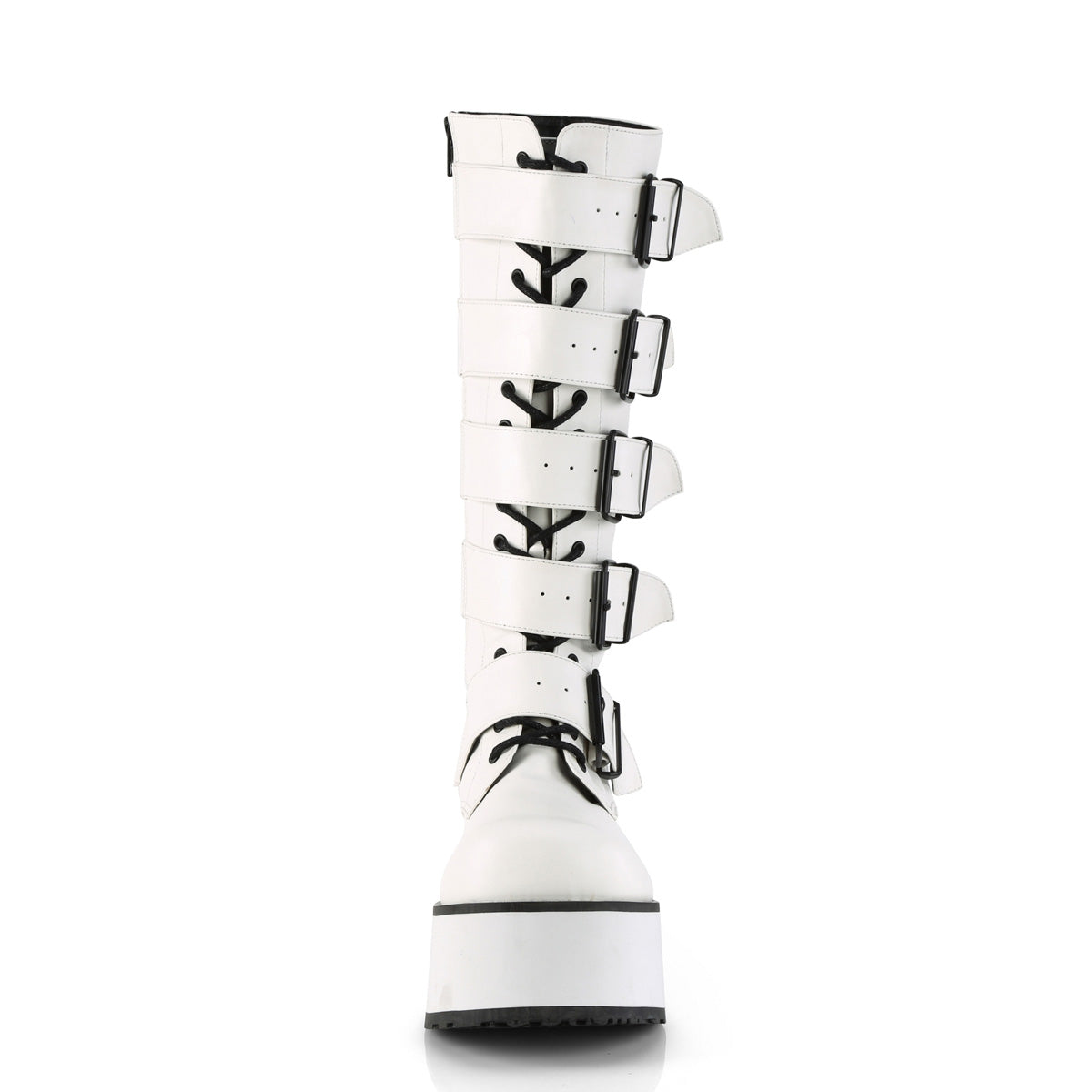 DemoniaCult Herrenstiefel TRASHVILLE-518 wht veganes Leder
