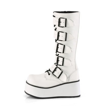 DemoniaCult Herrenstiefel TRASHVILLE-518 wht veganes Leder