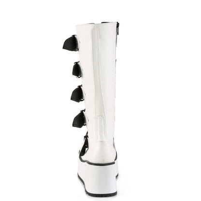 DemoniaCult Herrenstiefel TRASHVILLE-518 wht veganes Leder
