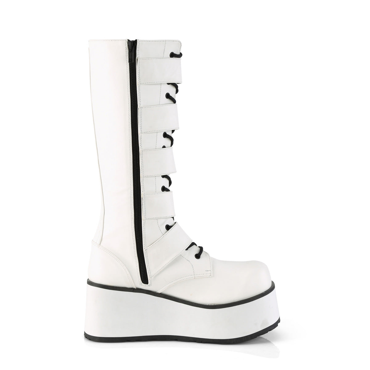 DemoniaCult Herrenstiefel TRASHVILLE-518 wht veganes Leder