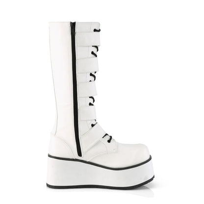 DemoniaCult Herrenstiefel TRASHVILLE-518 wht veganes Leder