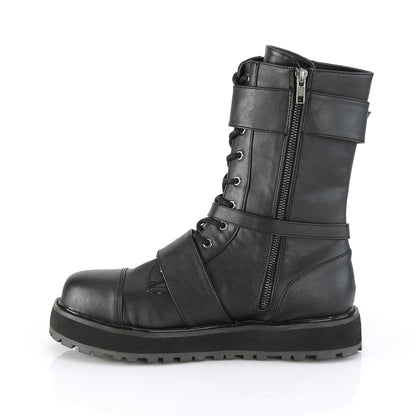 DemoniaCult Herrenstiefel VALOR-220 BLK Vegan Leder