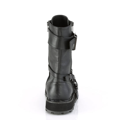 DemoniaCult Herrenstiefel VALOR-220 BLK Vegan Leder