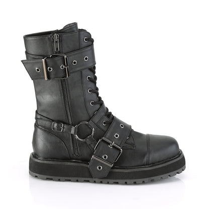 DemoniaCult Herrenstiefel VALOR-220 BLK Vegan Leder