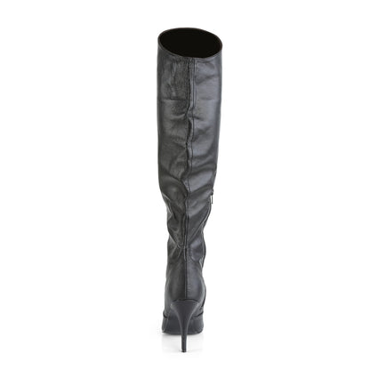 Pleaser Womens Boots. VANITY-2013 BLK-Leder.