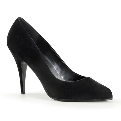 Pleaser Frauenpumpen VANITY-420 BLK Samt.