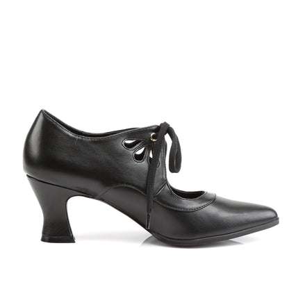 Funtasma Womens Ankle Boots VICTORIAN-03 Blk Pu