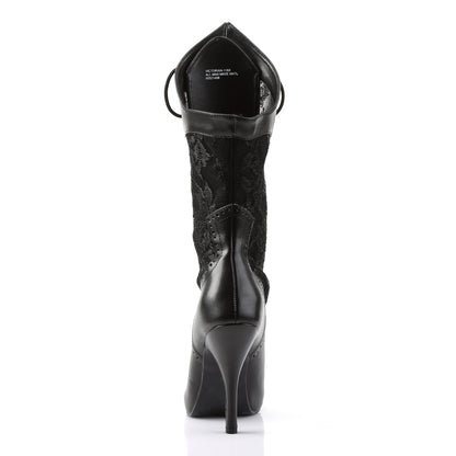 Funtasma Womens Ankle Boots VICTORIAN-116X Blk Pu-Lace