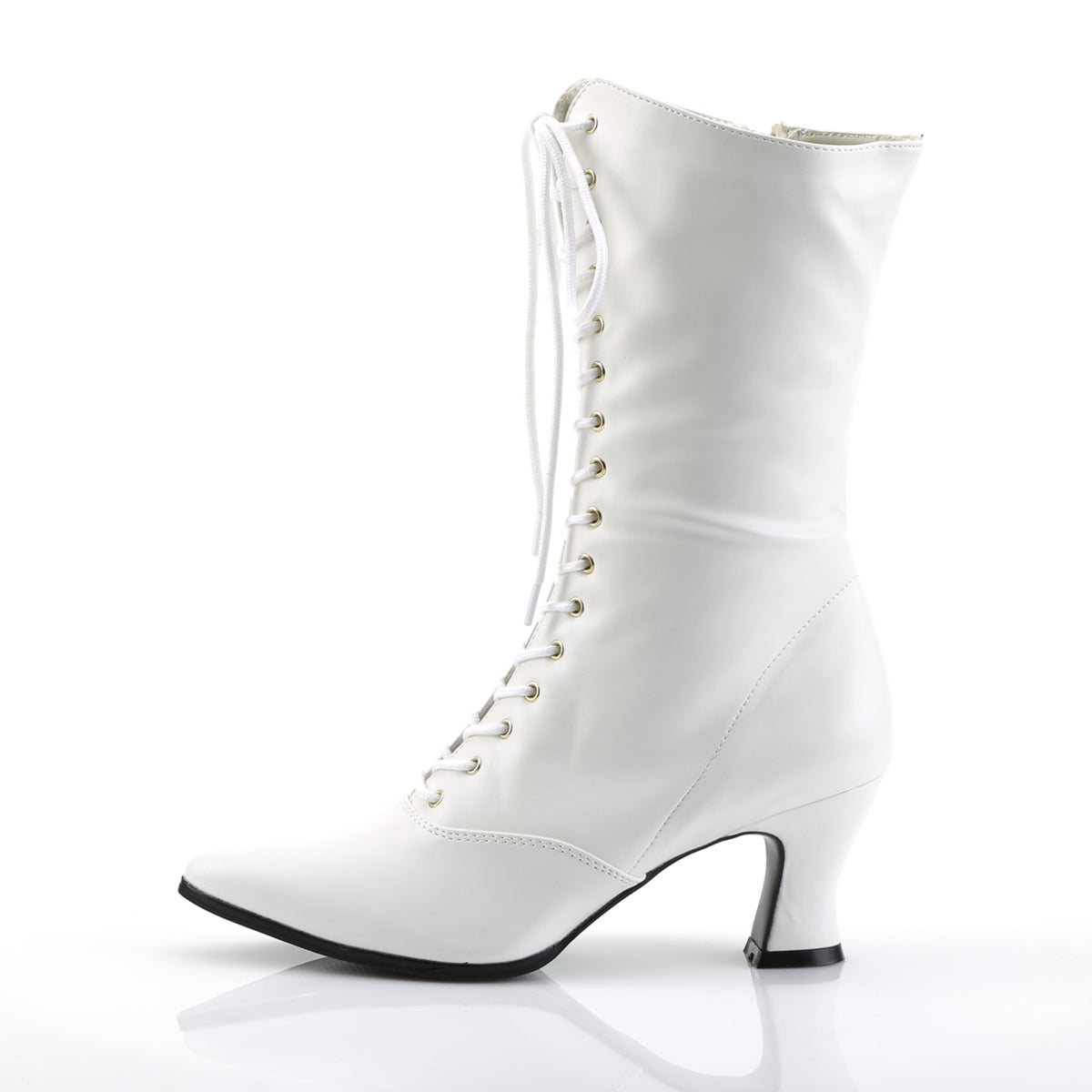 Funtasma Damen Knöchelstiefel VICTORIAN-120 WHT PU.