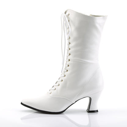Funtasma Damen Knöchelstiefel VICTORIAN-120 WHT PU.