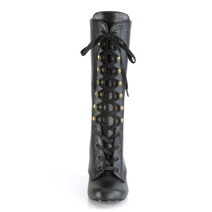 DemoniaCult Frauenstiefel VIVIKA-205 BLK Vegan Leder