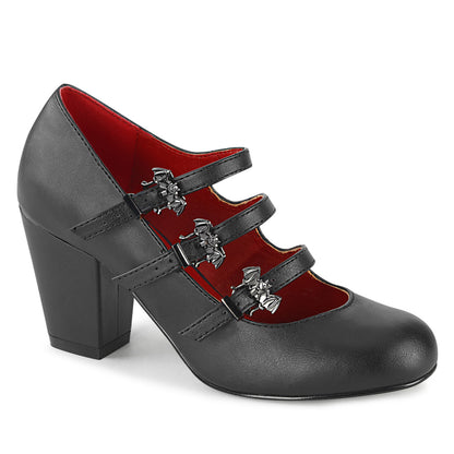 DemoniaCult Frauenpumpen VIVIKA-38 BLK Vegan Leder
