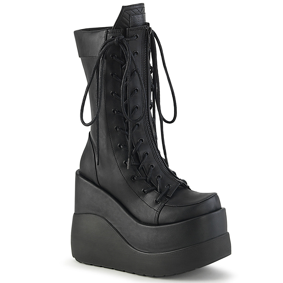 DemoniaCult  Stiefel VOID-118 BLK Vegan Lederpat
