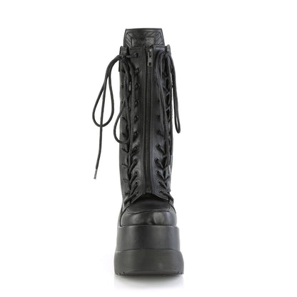 DemoniaCult  Stiefel VOID-118 BLK Vegan Lederpat