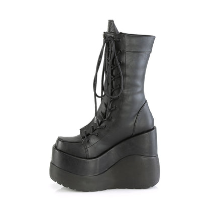 DemoniaCult  Stiefel VOID-118 BLK Vegan Lederpat