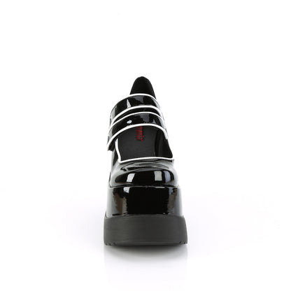 DemoniaCult  Pumps VOID-37 BLK Patent