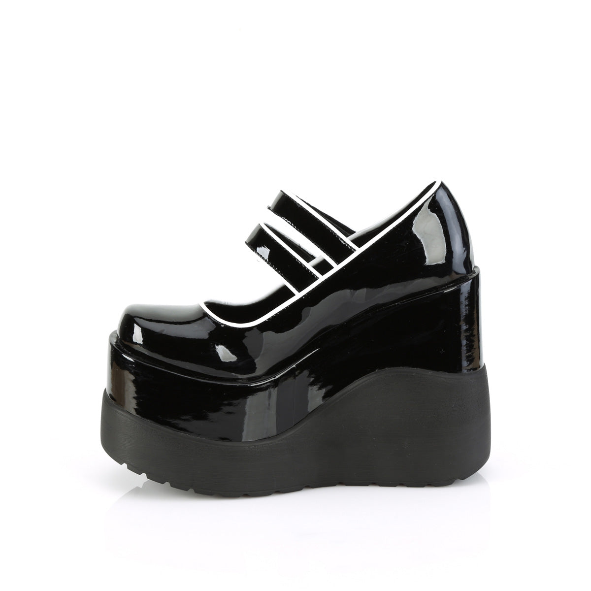 DemoniaCult  Pumps VOID-37 BLK Patent