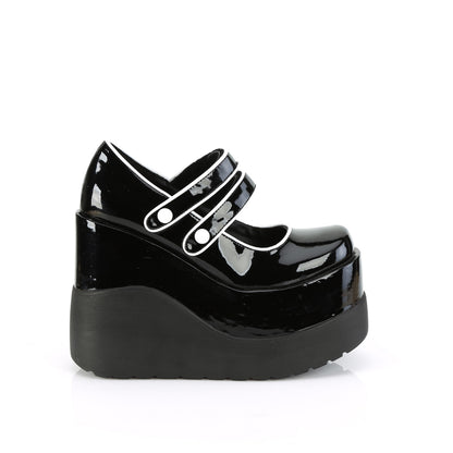 DemoniaCult  Pumps VOID-37 BLK Patent