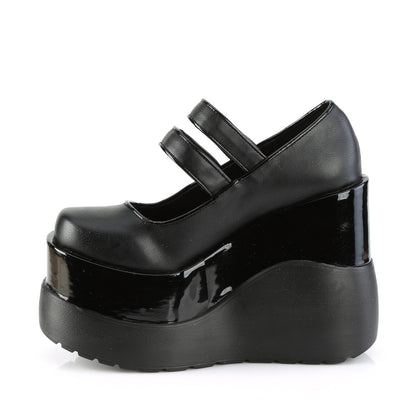 DemoniaCult  Pumps VOID-37 BLK Vegan Lederpat