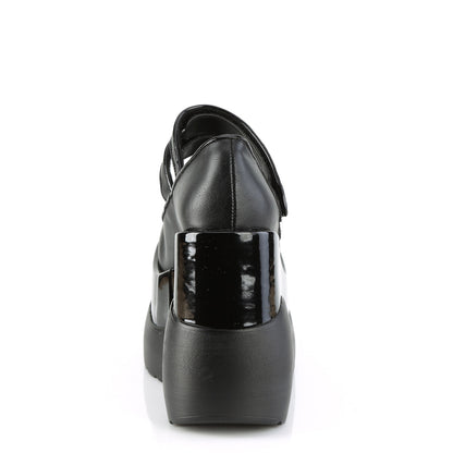DemoniaCult  Pumps VOID-37 BLK Vegan Lederpat