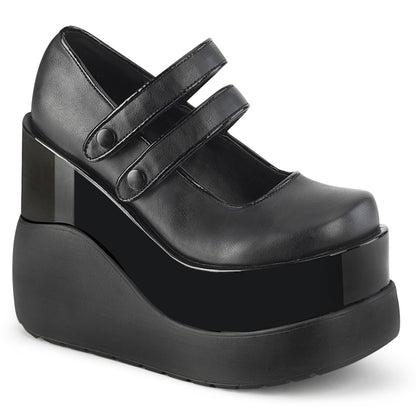 DemoniaCult  Pumps VOID-37 BLK Vegan Lederpat