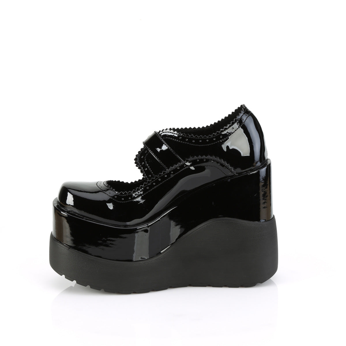 DemoniaCult  Pumps VOID-38 BLK Patent