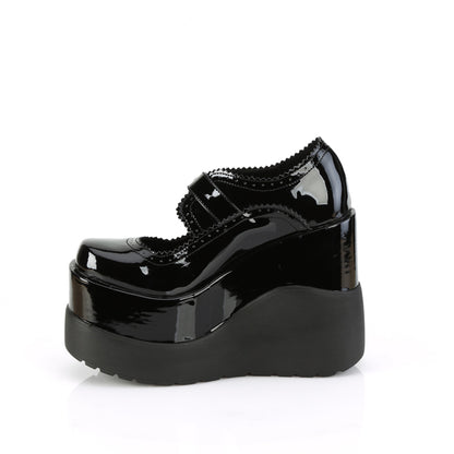 DemoniaCult  Pumps VOID-38 BLK Patent