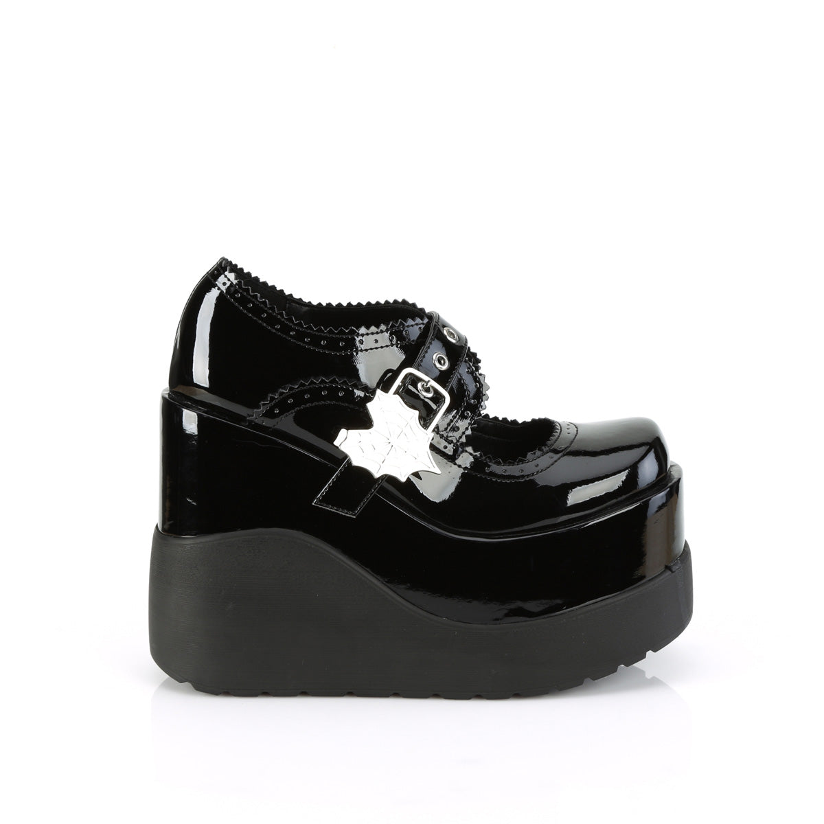 DemoniaCult  Pumps VOID-38 BLK Patent