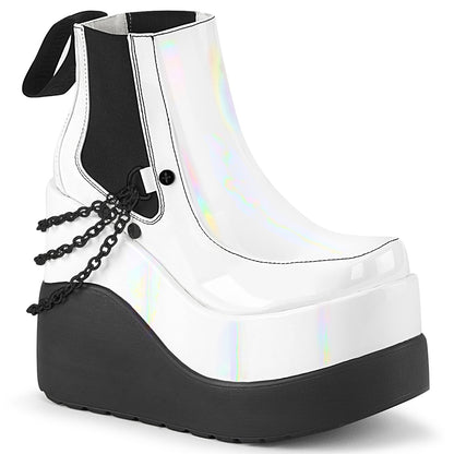 DemoniaCult  Stiefeletten VOID-50 wht Holo Pat