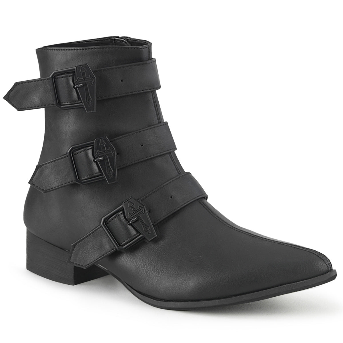 DemoniaCult Herrenstiefel WARLOCK-50-C BLK Vegan Leder