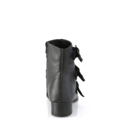 DemoniaCult Herrenstiefel WARLOCK-50-C BLK Vegan Leder
