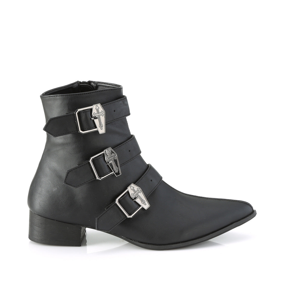 DemoniaCult Herrenstiefel WARLOCK-50-C BLK Vegan Leder