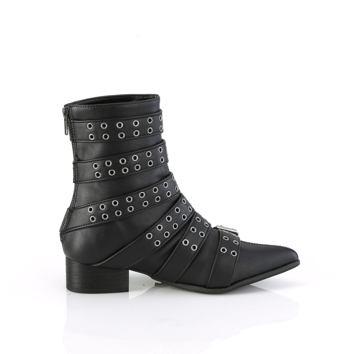 DemoniaCult Herrenstiefel WARLOCK-70 BLK Vegan Leder