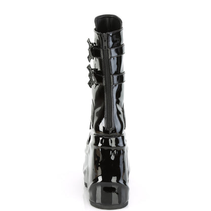 DemoniaCult Frauenstiefel WAVE-150 Blk Pat