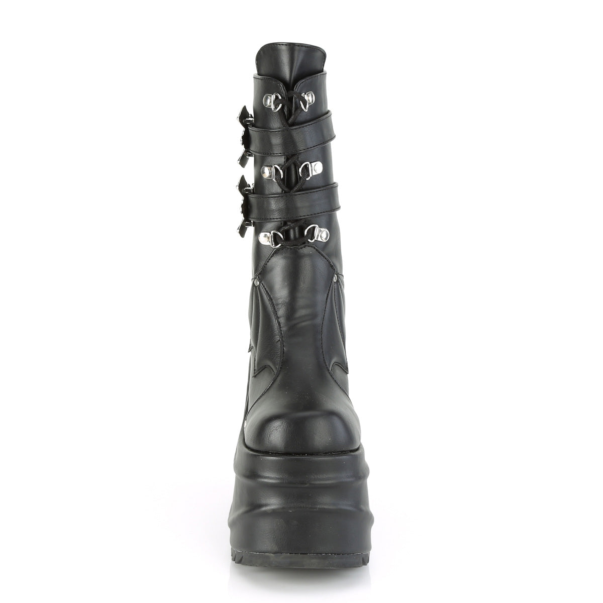 DemoniaCult Frauenstiefel WAVE-150 BLK Vegan Leder