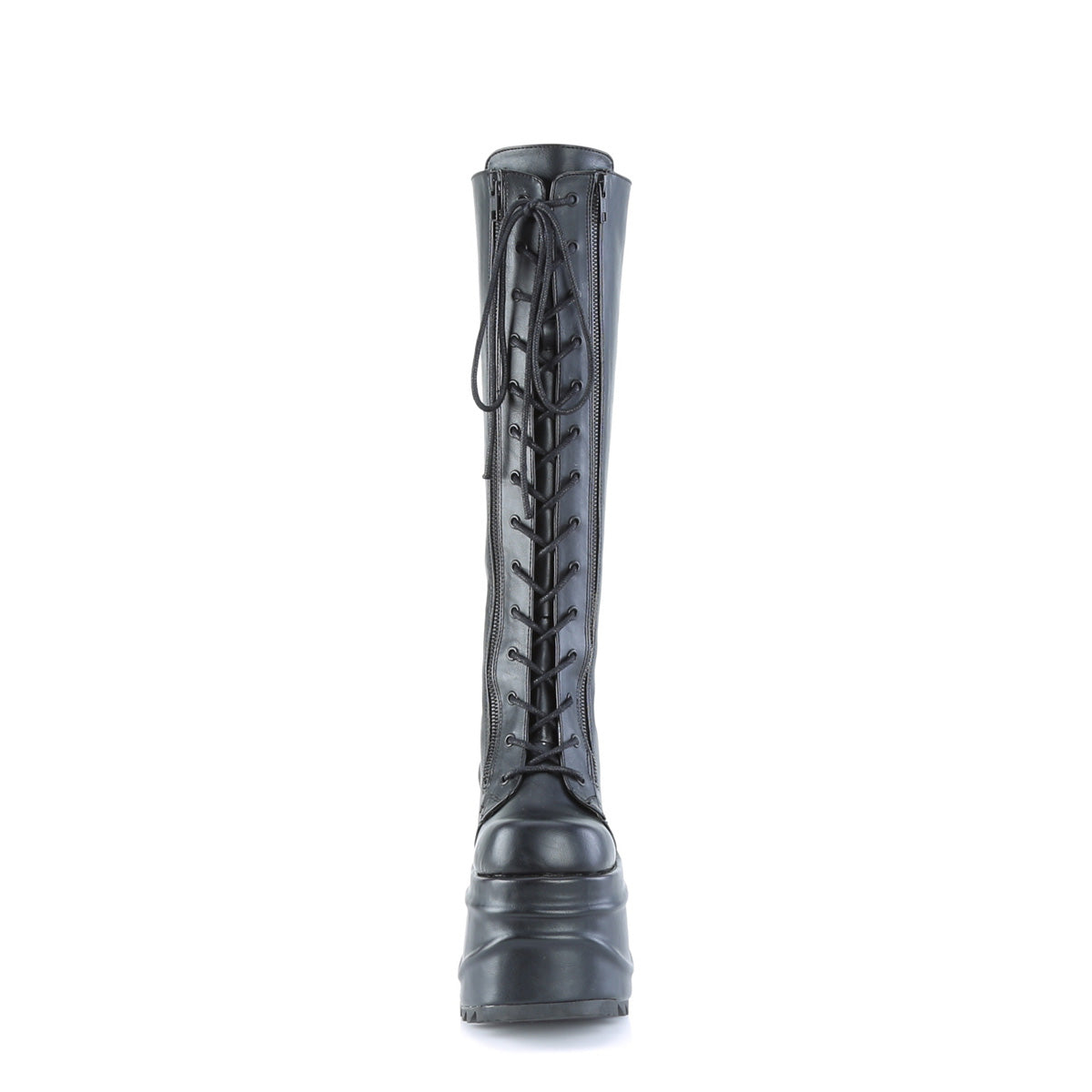 DemoniaCult Frauenstiefel WAVE-200 BLK Vegan Leder