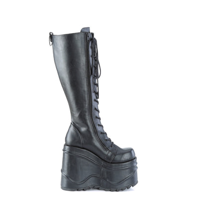 DemoniaCult Frauenstiefel WAVE-200 BLK Vegan Leder