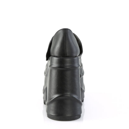 DemoniaCult Frauenpumpen WAVE-32 BLK Vegan Leder