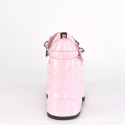DemoniaCult Frauenpumpen WAVE-48 B. Pink Hologramm Pat