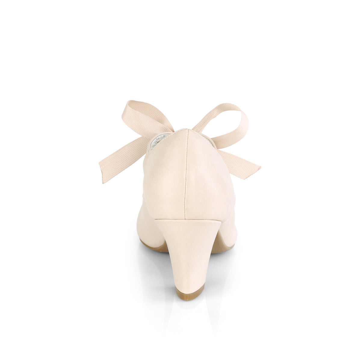 Pin Up Couture Womens Pumps WIGGLE-32 Beige Faux Leather