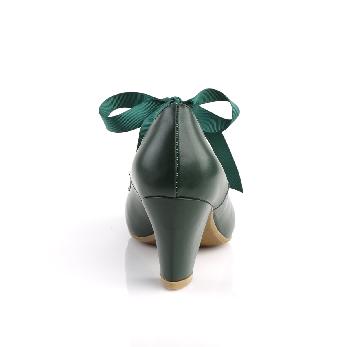 Pin Up Couture Womens Pumps WIGGLE-32 Dark Green Faux Leather