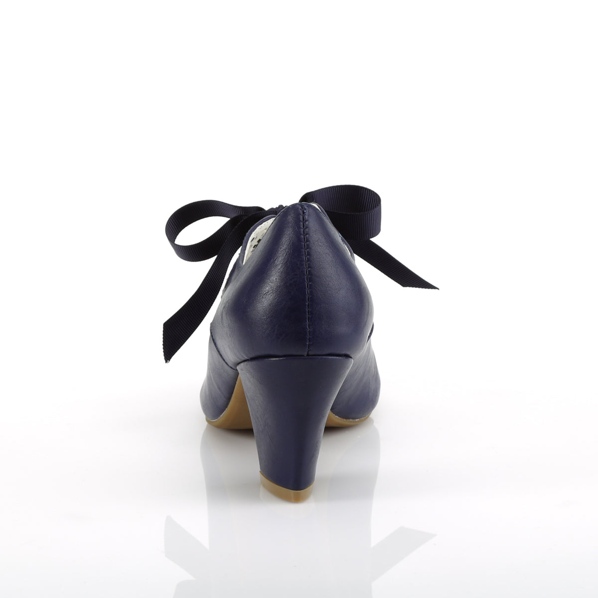 Pin Up Couture Frauenpumpen WIGGLE-32 Navy Blue Faux Leder