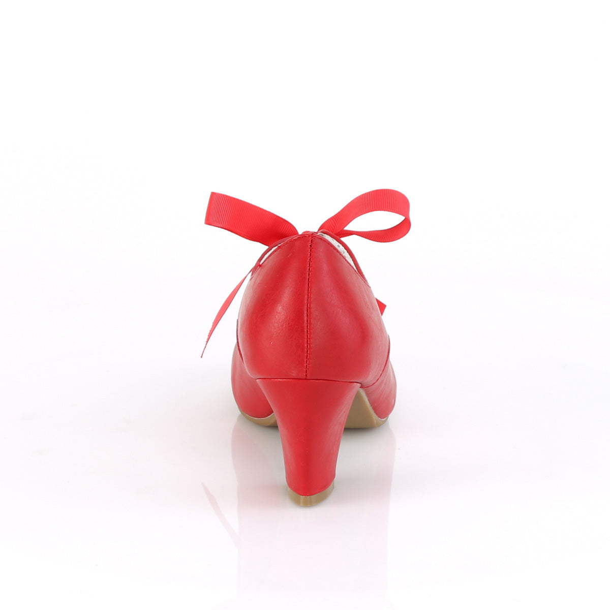 Pin Up Couture Womens Pumps WIGGLE-32 Red Faux Leather