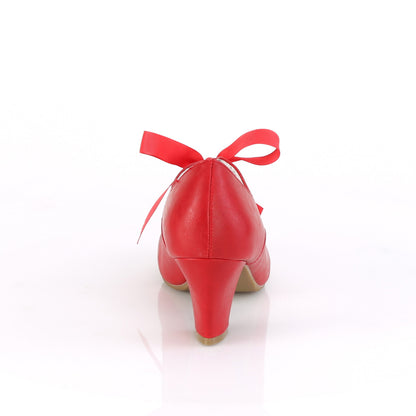 Pin Up Couture Womens Pumps WIGGLE-32 Red Faux Leather