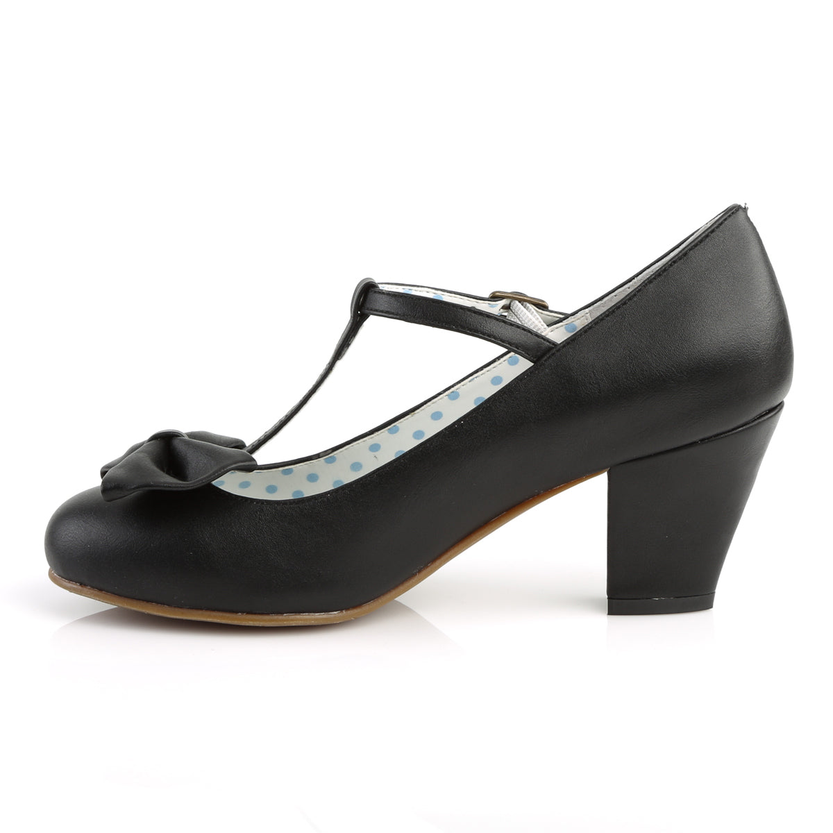 Pin Up Couture Frauenpumpen WIGGLE-50 BLK Faux Leder