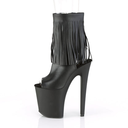 Pleaser Damen Knöchelstiefel XTREME-1019 BLK Faux Leder / BLK Matte
