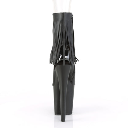 Pleaser Damen Knöchelstiefel XTREME-1019 BLK Faux Leder / BLK Matte