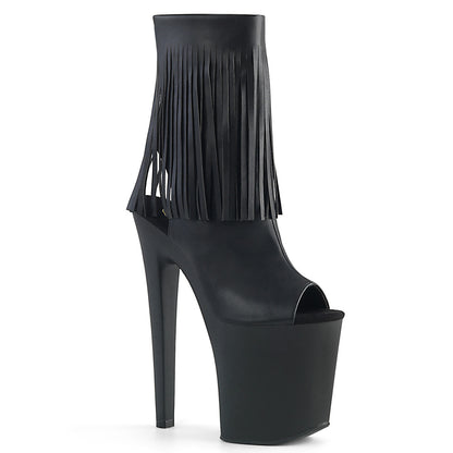 Pleaser Damen Knöchelstiefel XTREME-1019 BLK Faux Leder / BLK Matte