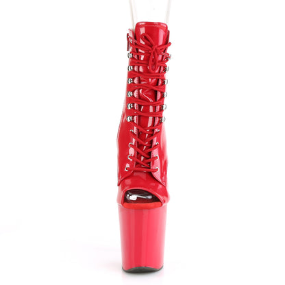Pleaser Damen Knöchelstiefel XTREME-1021 rot pat / rot