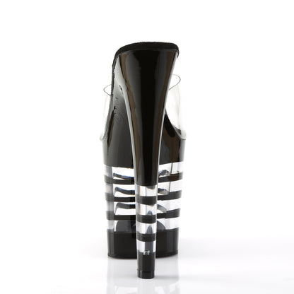 Pleaser Womens Sandals XTREME-801LN Clr/Blk